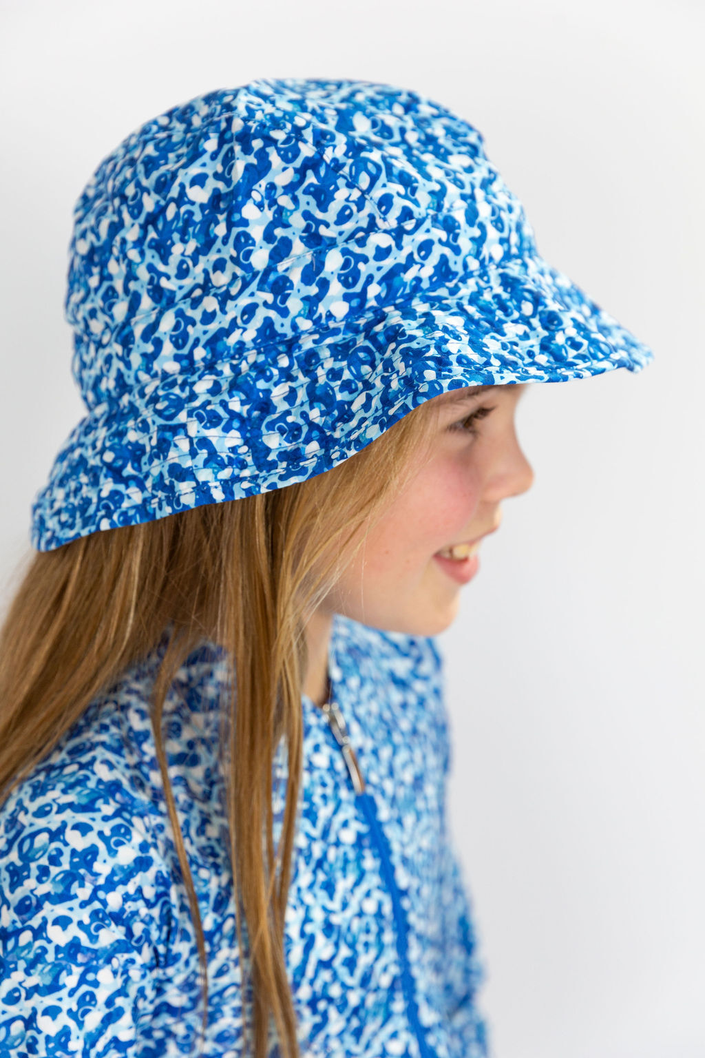 Summer Blue Swim Hat (Size M only)