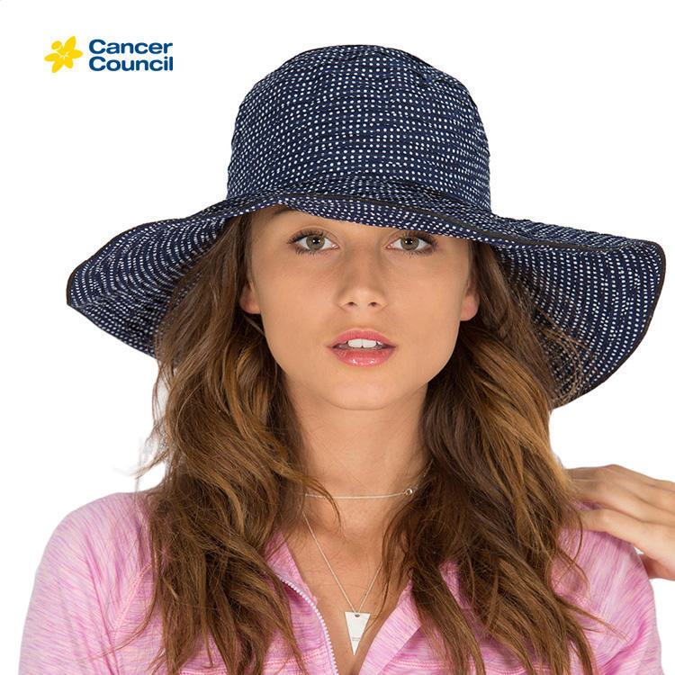 Ladies Navy Endless Summer Hat (Cancer Council)
