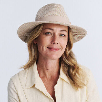 LADIES SHERRY FEDORA OATMEAL (Cancer Council)