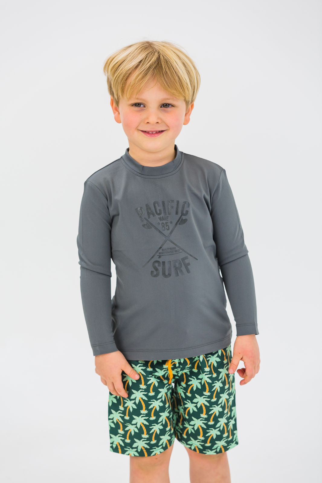 Long Sleeve Boys Pacific Surf Rashie(4,5,6,7,8,14)