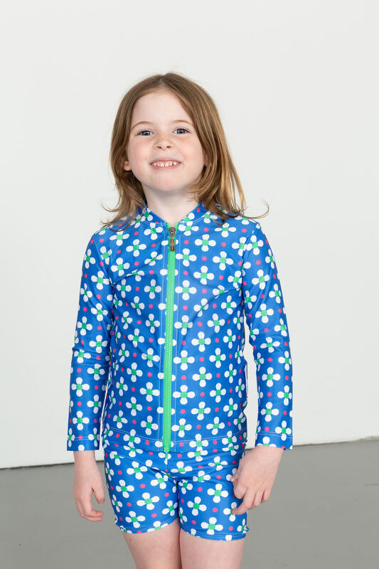 Girls Clover Long Sleeve Rashie