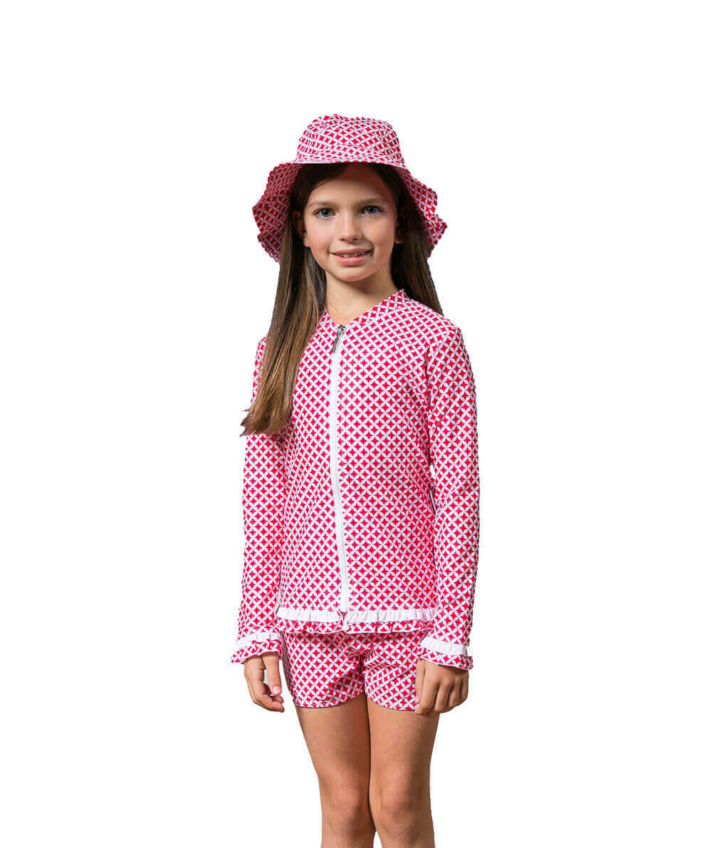 Retro Raspberry Rashie SIZE 1 AND 2