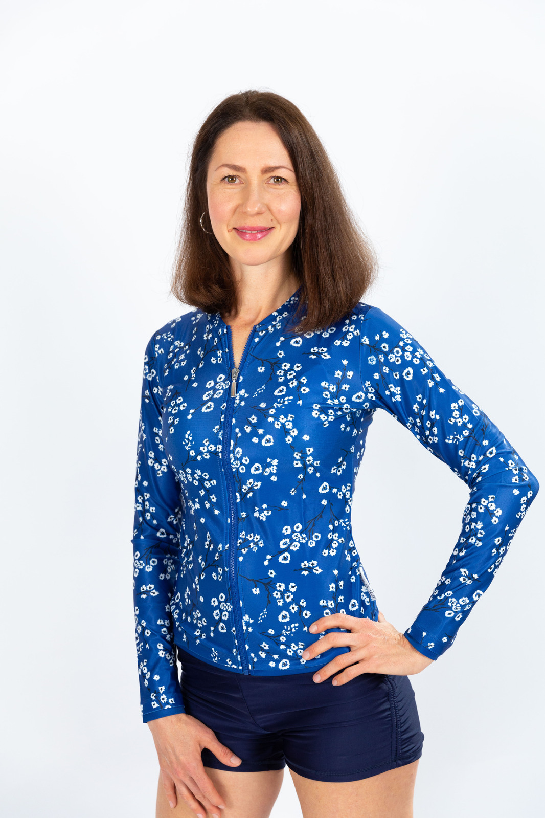 Ladies Long Sleeve Blooms Rashie (5 star)