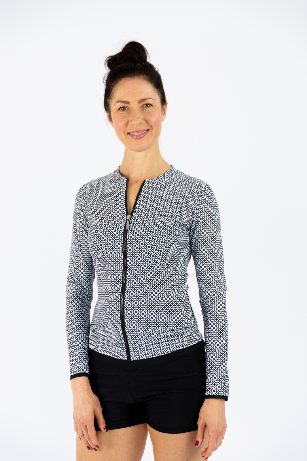 Ladies Long Sleeve Mamiko Black Rashie 