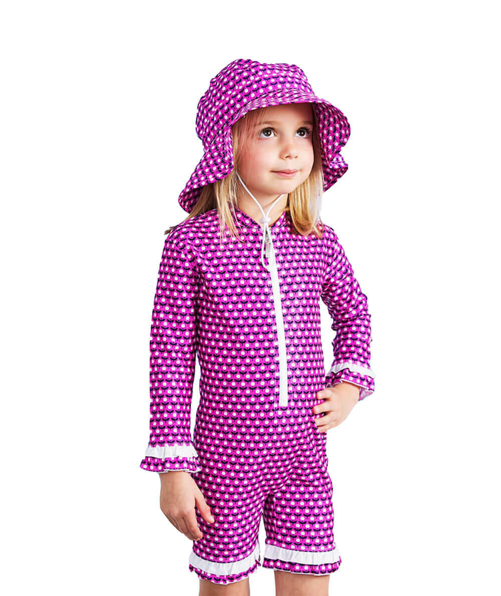 Pink Flower UV Suit