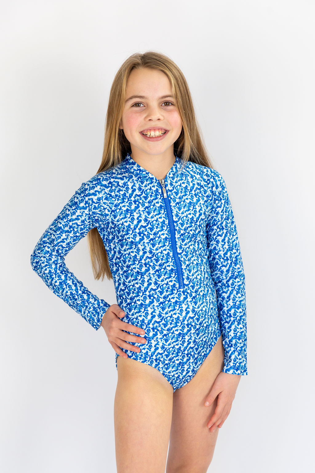 Jasmine Long Sleeve Bathers Size 8 | Girls Swimsuit | Free Shipping