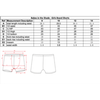 Girls Boardshorts (SIZES 8,10,12,14)
    		