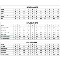 Ditsy Blue Bathers Girls Swimsuit sizing
    		