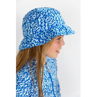 Summer Blue Swim Hat
    		