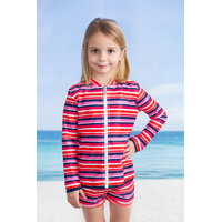 girl wearing the Girls Blooms Swimwear Bundle
    		