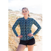 Ladies Retro Blooms Rashie and Swim Shorts  Bundle
    		