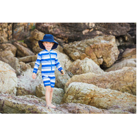 Sea Stripe UV Suit and Hat Bundle
    		
