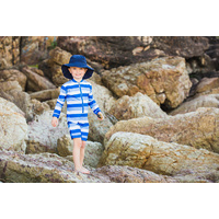 Sea Stripe UV Suit and Hat Bundle
    		