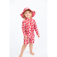 Girls Butterfly UV Suit and Hat Bundle
    		