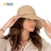 Ladies Sand Bohemian Bucket Hat (Cancer Council)
    		