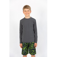 Long Sleeve Kids Grey Rashie
    		