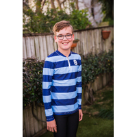Long Sleeve Boys Rashie RUGGER BLUE (1,2,3,5,14)
    		