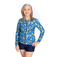 Ladies Long Sleeve Indigo Rashie
    		