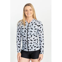Ladies Long Sleeve Leopard Rashie
    		