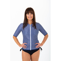 Ladies Short Sleeve Pinwheel Rashie (Sizes 6,8,10)
    		