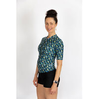 Ladies Short Sleeve Retro Blooms Rashie (8 ONLY)
    		