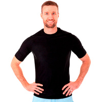 Mens Short Sleeve Black Rashie (1 XXL ONLY))
    		