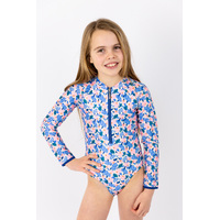 Girls Jasmine Long Sleeve Bathers (4,6,12,14)
    		