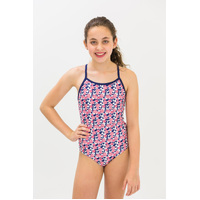 Girls Pom Pom Bathers (SIZES 3-7)
    		