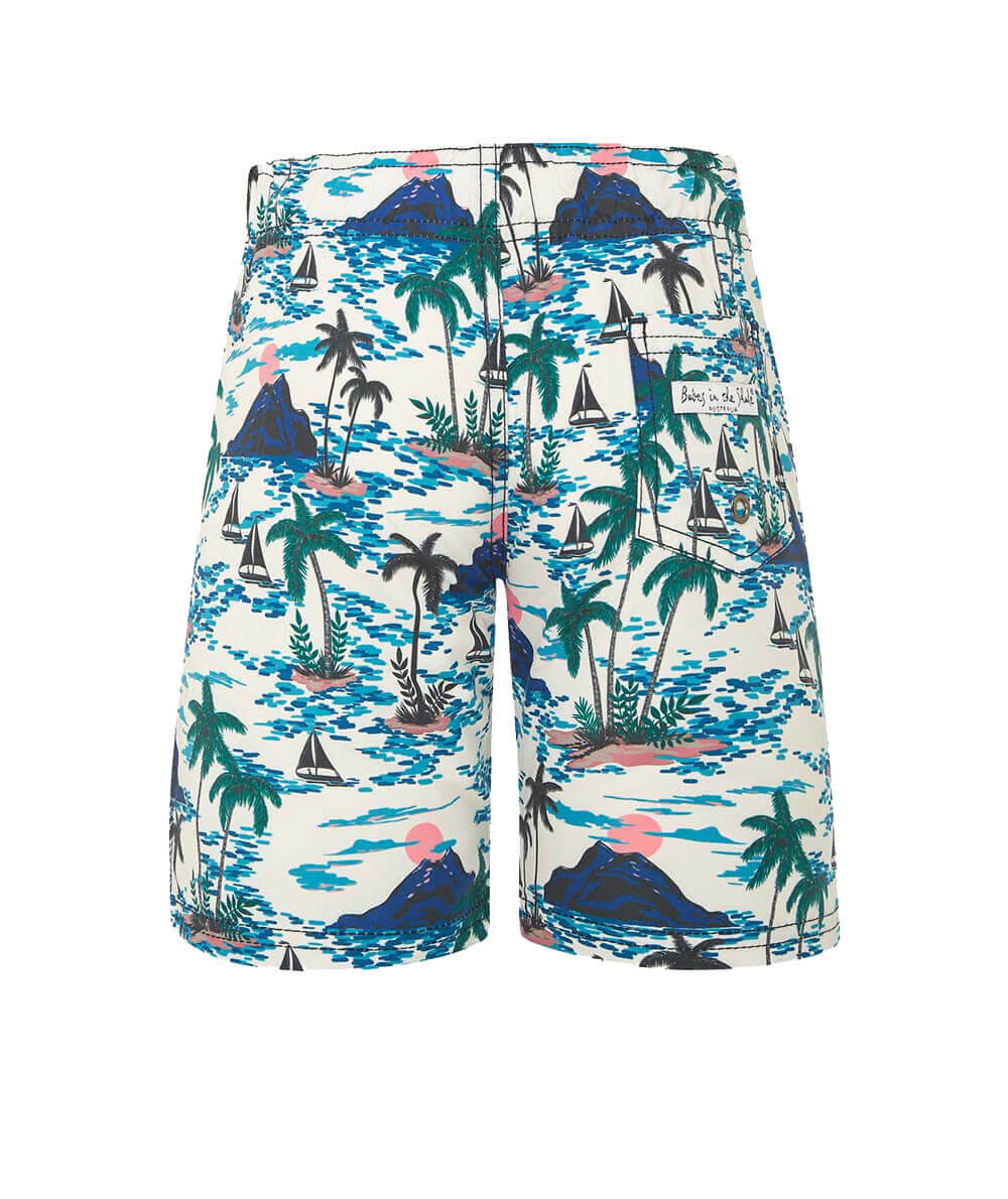 Hawaii Boardshorts Size 1 | Boys Swim Trunks | UPF 50+