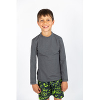 Long Sleeve Kids Grey Rashie
    		