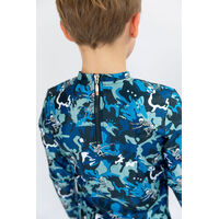 Long Sleeve Kids Surfing Skeletons Rashie
    		