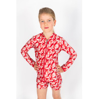 Girls Butterfly Long Sleeve Rashie (Sizes 5,6,7,10,12)
    		