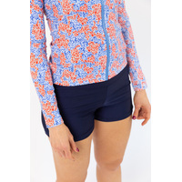 Ladies Long Sleeve Blue Daze Rashie SIZE 6
    		