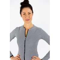 Ladies Long Sleeve Mamiko Black Rashie 
    		