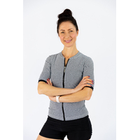 Ladies Short Sleeve Mamiko Black Rashie 
    		
