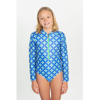 Girls Clover Long Sleeve Bathers
    		