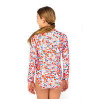 Girls Coral Long Sleeve Bathers (8,10,12,14)
    		