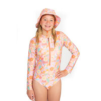 Girls Sunny Girl Long Sleeve Bathers
    		