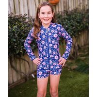 Girls Pink Daisy Trunks (SIZE 1,2,4 ONLY)
    		
