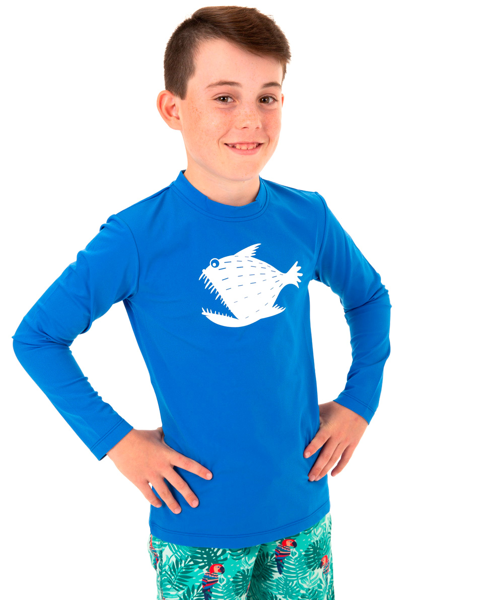 Piranha Rashie | Boys Rashie | Free Shipping Over $50