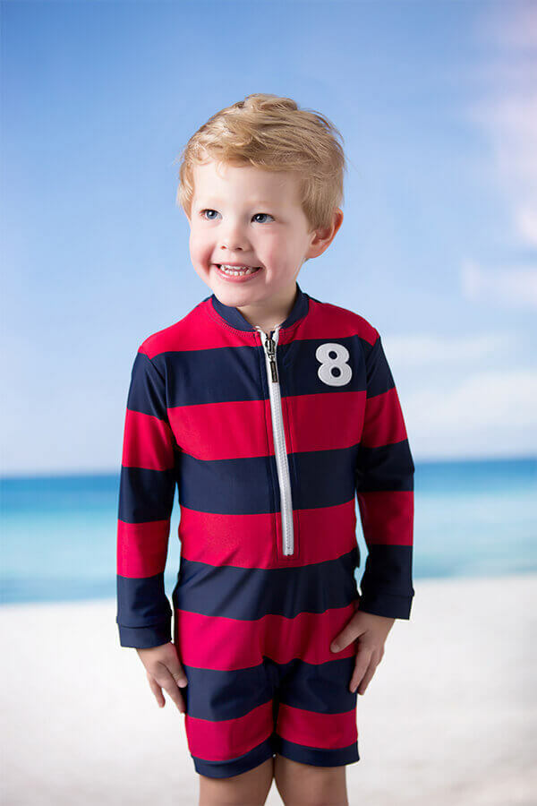 Rugger Red UV Suit Boys UV Suit Swimwear Sale