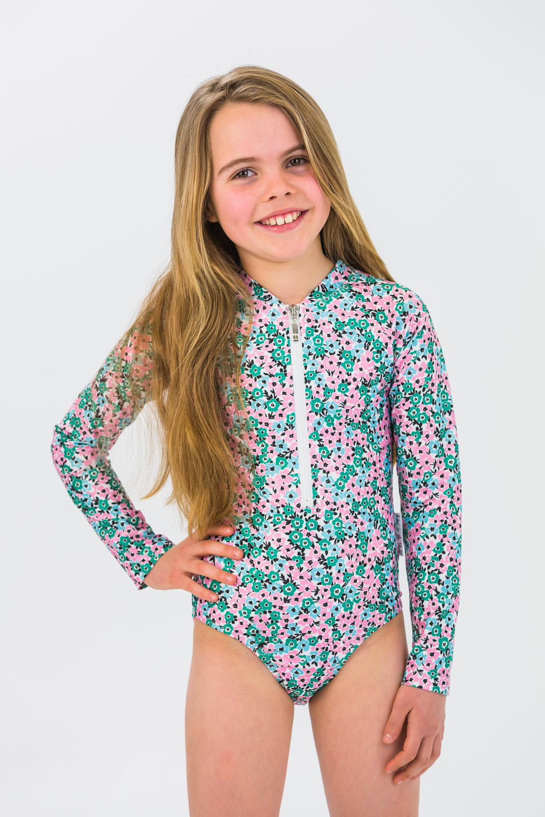long sleeve bathers girls