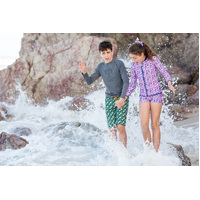 Girls Pom Pom Long Sleeve Rashie (SIZE 3,7)
    		
