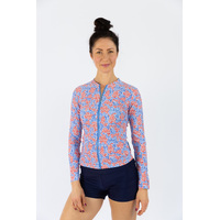 Ladies Long Sleeve Blue Daze Rashie SIZE 6
    		