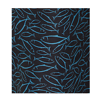 Blue Fish Swim Hat Print close up
    		