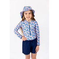 Girls Jasmine Long Sleeve Bathers (4,6,12,14)
    		