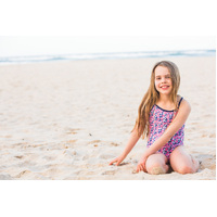 Girls Pom Pom Bathers (SIZES 3-7)
    		