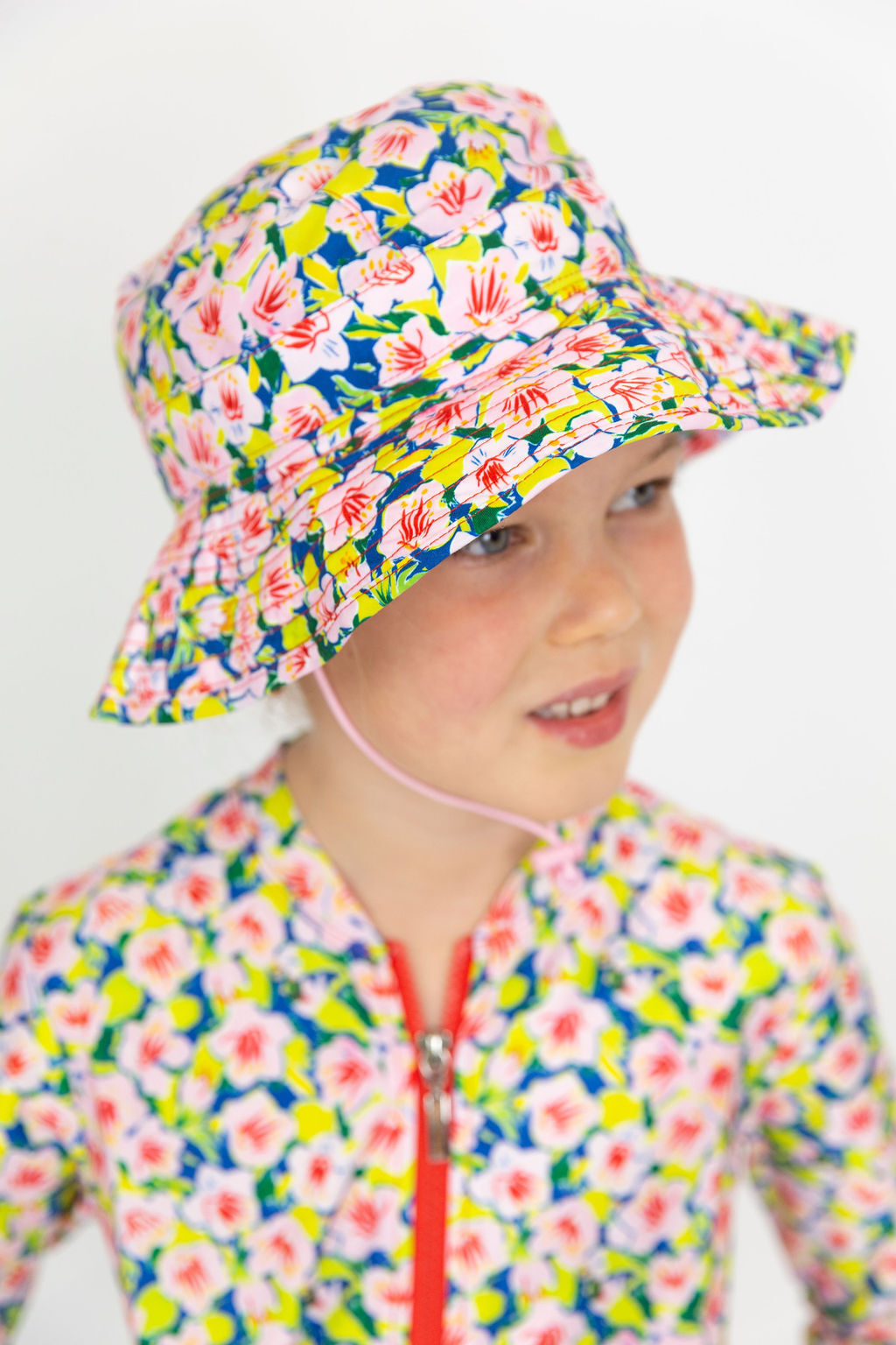 Hibiscus Hat | Kids Beach Hat | UPF 50+