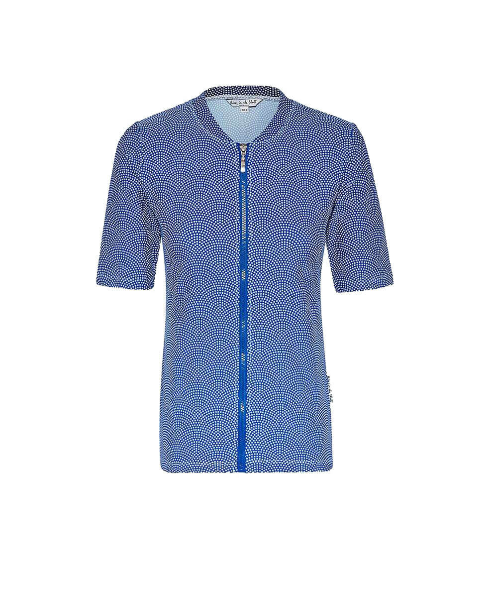 Ladies Dot Blue Rashie | Short Sleeve Rashie | Afterpay