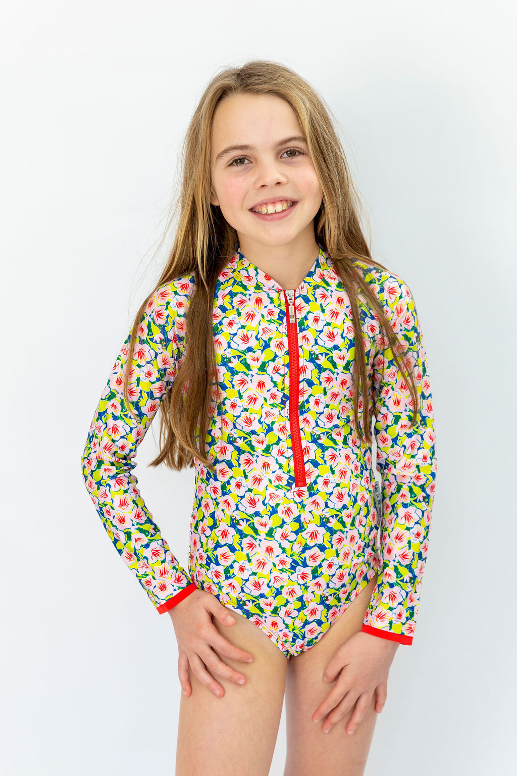 Jasmine Long Sleeve Bathers Size 8 | Girls Swimsuit | Free Shipping